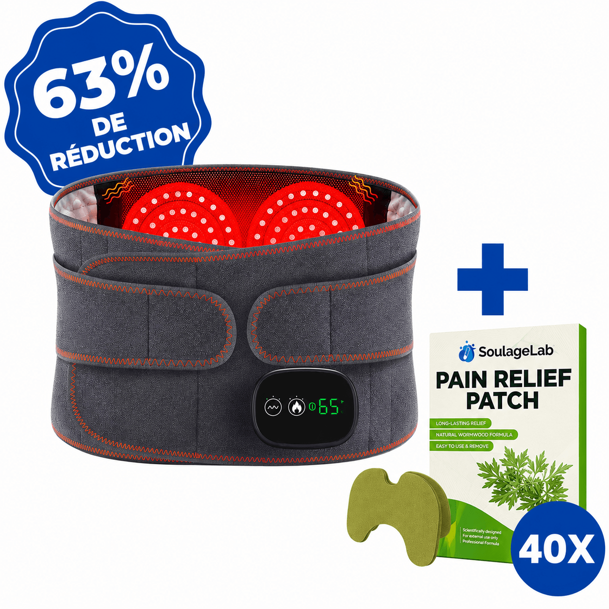 Ceinture Dorsale 4-en-1 SoulageLab