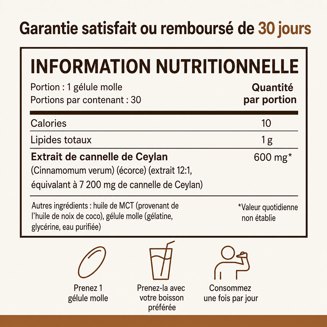 Canelia™ | Soutient une glycémie saine et un équilibre métabolique stable