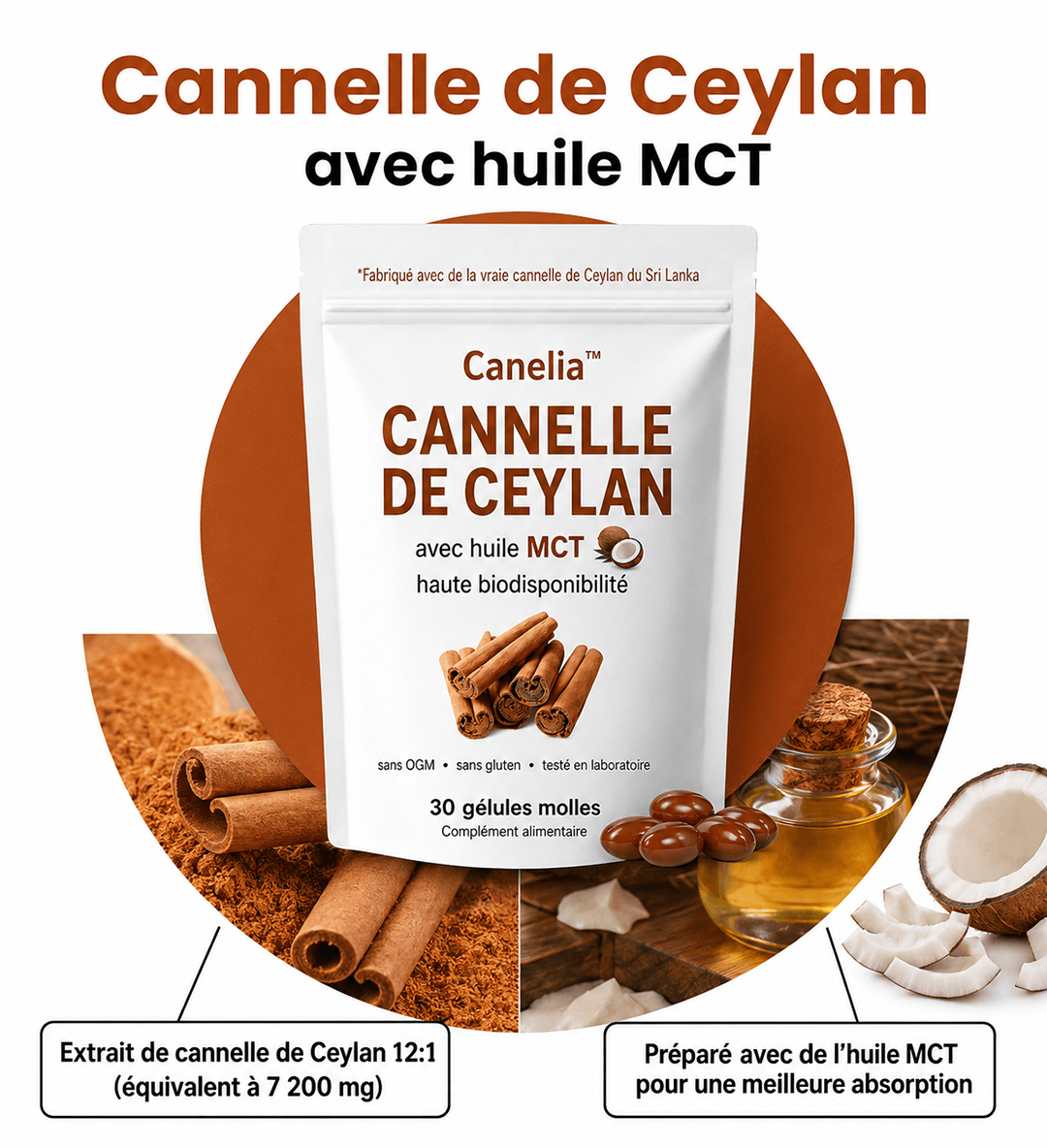 Canelia™ | Soutient une glycémie saine et un équilibre métabolique stable