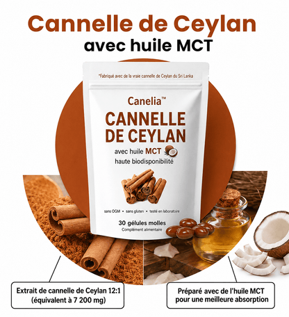 Canelia™ | Soutient une glycémie saine et un équilibre métabolique stable